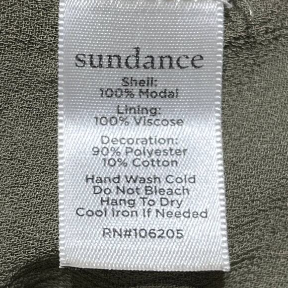 Sundance Woman's Green Embroidered Sequin Tassel Aura Dress w/ Pockets Sz Small - Picture 6 of 8